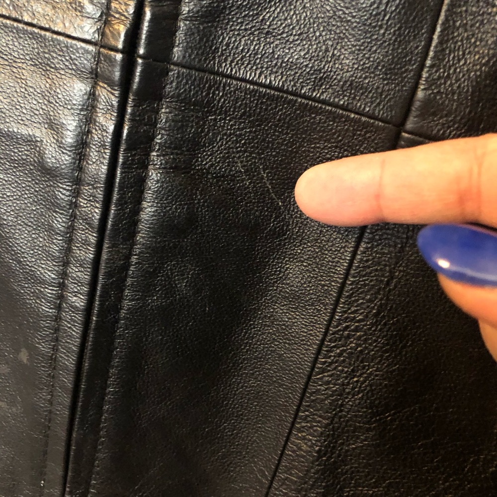 Coldwater Creek leather jacket - Picture 3 of 5